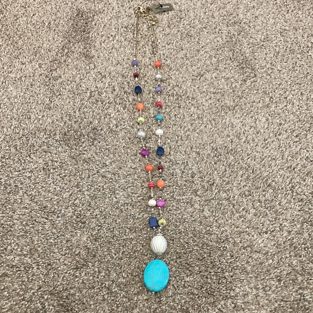 Chico's Multicolor Beaded Necklace